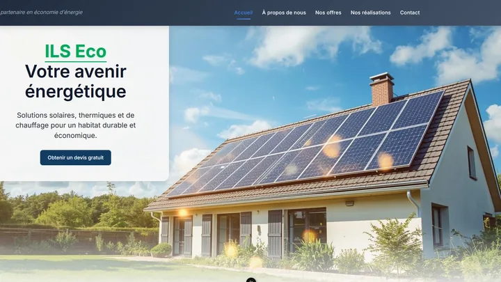 Page d'accueil du site ILS ECO